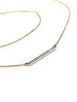 Collier 14K in Or jaune Diamante 14K BARRA BRIL CT 0.07